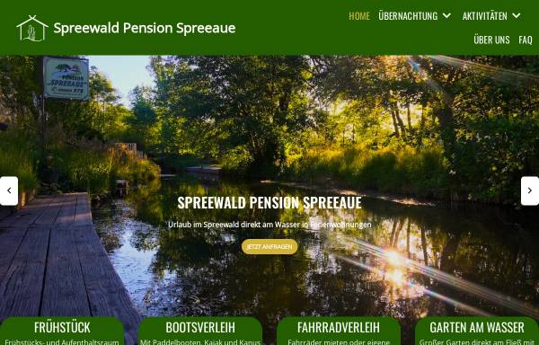Vorschau von www.spreeaue.de, Pension Spreeaue