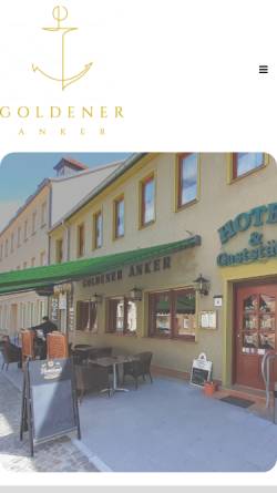Vorschau der mobilen Webseite www.goldener-anker-online.de, Hotel Goldener Anker