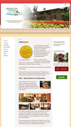 Vorschau der mobilen Webseite www.restaurant-eiscafe-hanschick.de, Restaurant und Café Hanschick