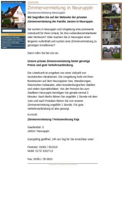 Vorschau der mobilen Webseite zimmervermietung-neuruppin.de, Zimmervermietung in Neuruppin