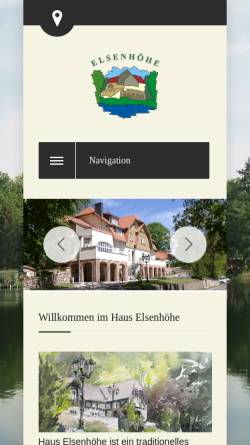 Vorschau der mobilen Webseite www.elsenhoehe.de, Haus Elsenhöhe