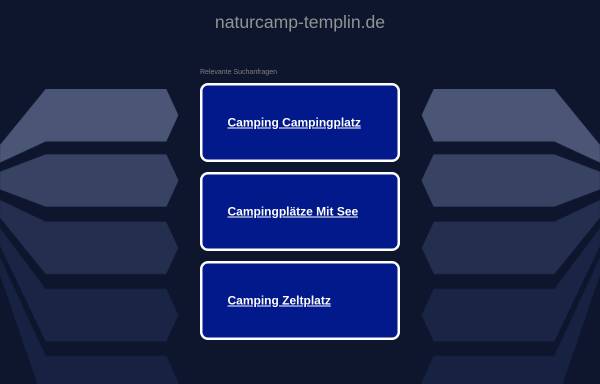 Vorschau von www.naturcamp-templin.de, Naturcamp Templin