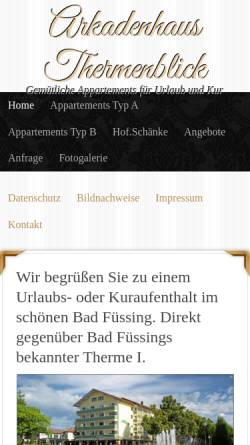 Vorschau der mobilen Webseite www.thermenblick.de, Thermenblick