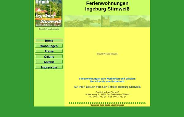 Vorschau von www.ferienwohnungen-stirnweiss.de, Ferienwohnungen Familie Stirnweiß