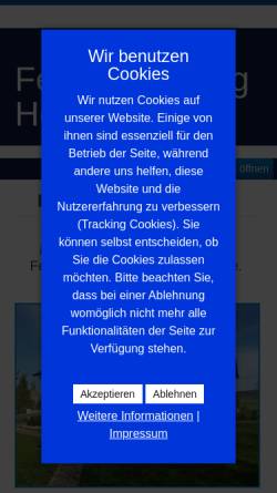 Vorschau der mobilen Webseite www.hennig-ferienwohnungen.de, Ferienwohnungen Hennig