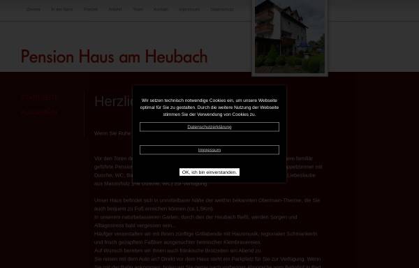 Vorschau von www.haus-am-heubach.de, Pension Schneier