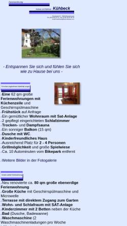 Vorschau der mobilen Webseite www.bischofsmais.com, Ferienwohnung Kühbeck Fahrnbach