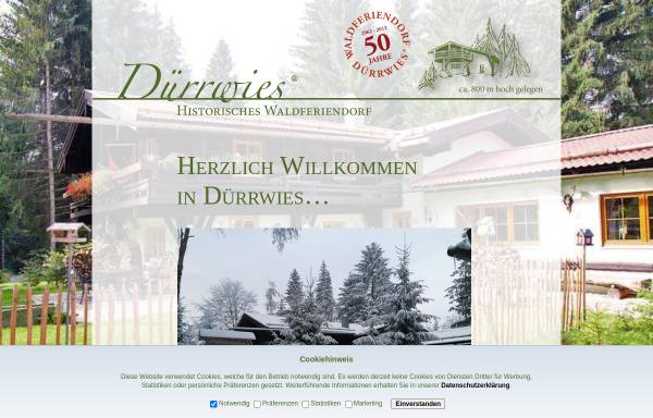 Vorschau von www.duerrwies.de, Waldferiendorf Dürrwies