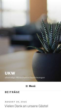 Vorschau der mobilen Webseite www.ukw-online.de, Ursel's kleine Wirtschaft