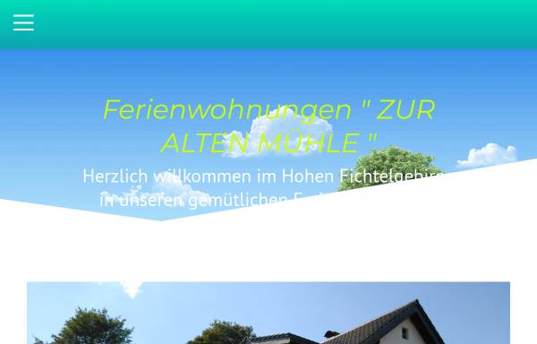 Vorschau von www.fewo-altemuehle-siller.de, Ferienwohnungen „Zur alten Mühle“