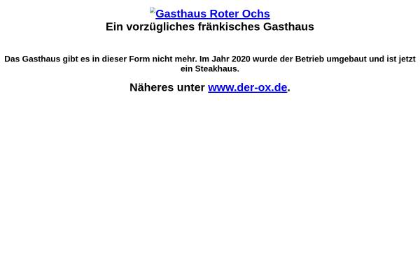 Vorschau von www.roterochs.de, Fränkisches Gasthaus Roter Ochs