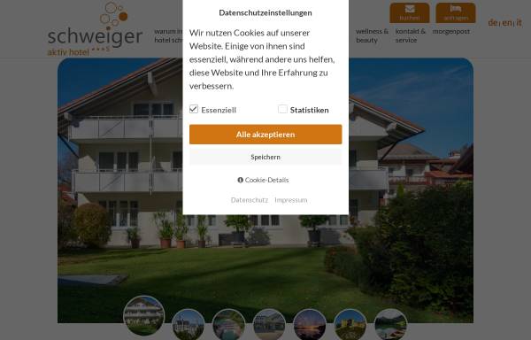 Vorschau von www.aktiv-schweiger.de, Aktiv Hotel Schweiger