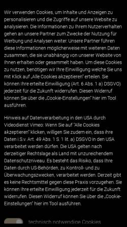 Vorschau der mobilen Webseite www.alpreflect.de, Das Alpreflect