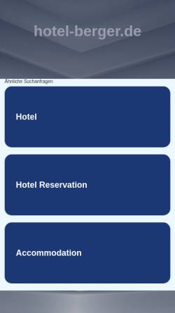 Vorschau der mobilen Webseite www.hotel-berger.de, Kurhotel Berger