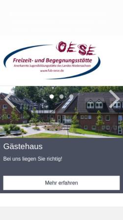 Vorschau der mobilen Webseite www.fub-oese.de, Freizeit- und Begegnungsstätte Oese