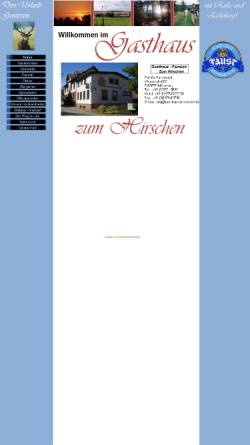 Vorschau der mobilen Webseite www.hirschen-wenschdorf.de, Gasthaus zum Hirschen