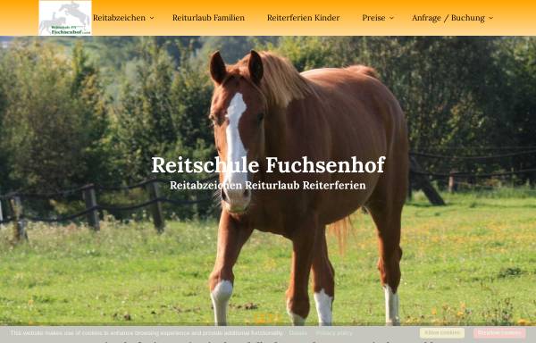 Vorschau von www.fuchsenhof.de, Reitschule Fuchsenhof GmbH