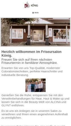 Vorschau der mobilen Webseite www.haar-design-koenig.de, Haar & Design Sonja König