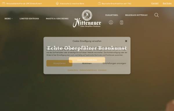 Vorschau von www.nittenauer-bier.de, Brauereigasthof Jakob Nittenau