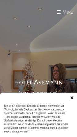 Vorschau der mobilen Webseite www.hotel-planegg.de, Hotel Asemann, Planegg