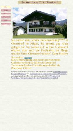 Vorschau der mobilen Webseite www.oberstdorf-allgaeu.com, Ferien in Oberstdorf