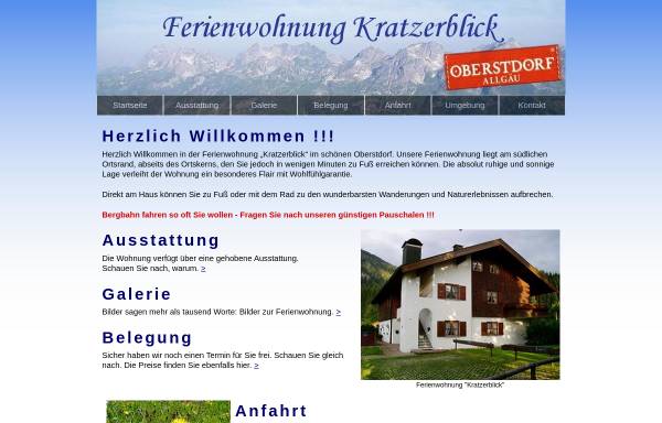 Vorschau von www.ferienwohnung-kratzerblick.de, Ferienwohnung Kratzerblick