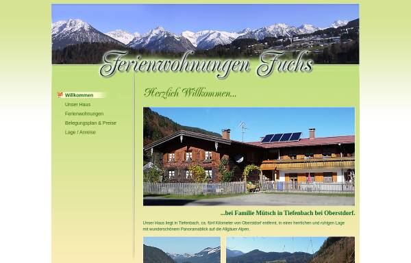 Vorschau von www.andreas-muetsch.de, Ferienwohnungen Fuchs