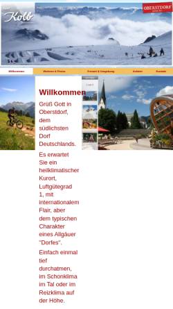 Vorschau der mobilen Webseite www.haus-kolb.de, Haus Kolb