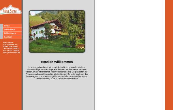 Vorschau von www.haus-senta.de, Haus Senta