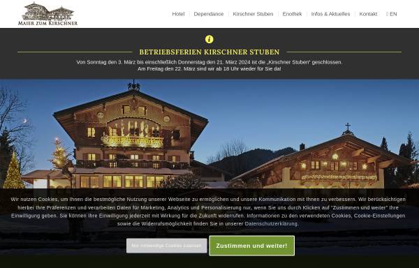 Vorschau von www.hotel-maier-kirschner.de, Hotel Maier zum Kirschner