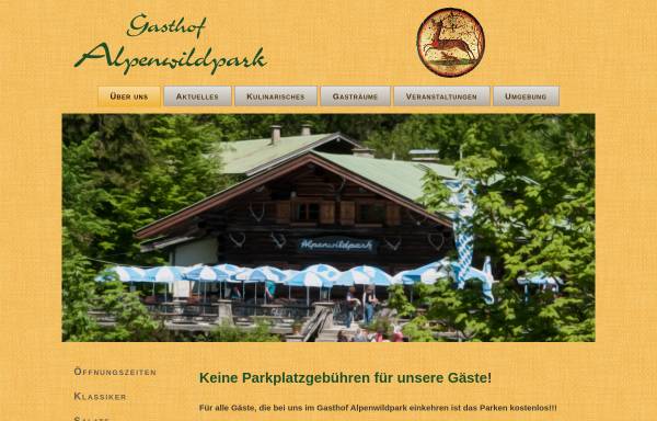 Vorschau von www.alpenwildpark.com, Restaurant-Café Alpenwildpark