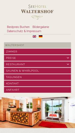 Vorschau der mobilen Webseite www.waltershof.de, Seehotel Walters Hof