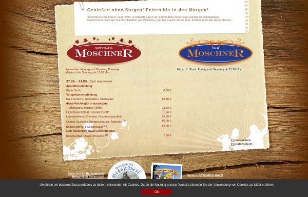 Vorschau von www.moschner.de, Weinhaus Moschner