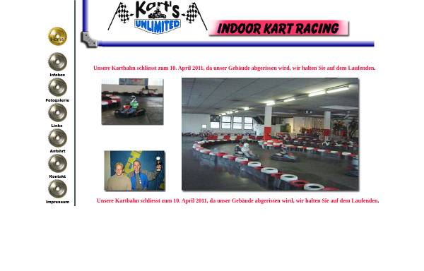 Vorschau von www.kartbahn-backnang.de, Karts Unlimited - Indoor Kart Racing