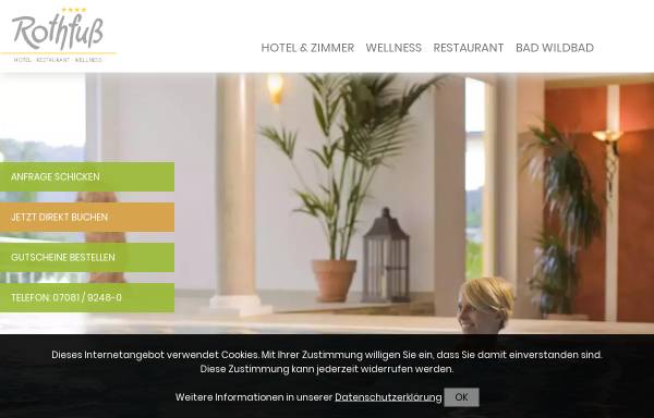 Vorschau von www.wellnesshotel-rothfuss.de, Hotel Rothfuss