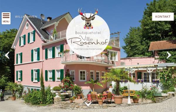 Vorschau von www.rosenhof-badenweiler.de, Gästehaus Rosenhof