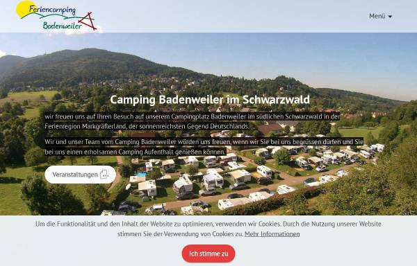 Vorschau von www.camping-badenweiler.de, Kur- und Feriencamping Badenweiler