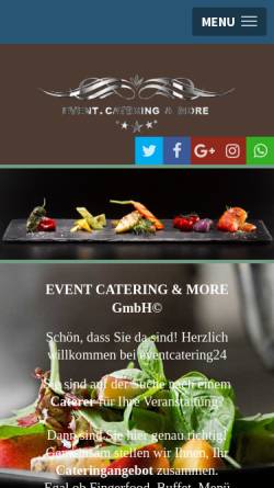 Vorschau der mobilen Webseite www.eventcatering24.de, Mobile Event Catering