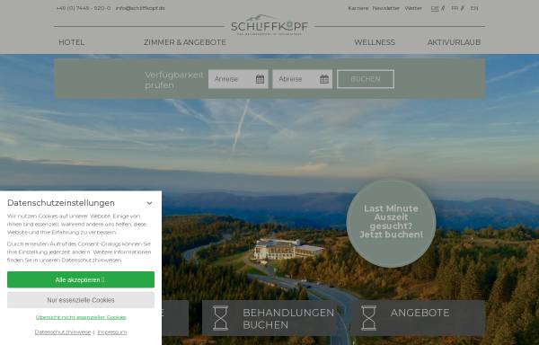 Vorschau von www.schliffkopf.de, Schliffkopf Wellness Hotel