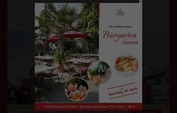 Vorschau von www.ritterbruchsal.de, Hotel Restaurant Ritter