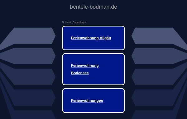 Vorschau von www.bentele-bodman.de, Ferienwohnungen und Obsthof Bentele