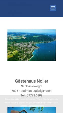 Vorschau der mobilen Webseite www.gaestehaus-noller.de, Gästehaus Noller