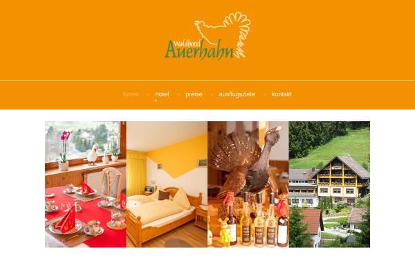 Vorschau von www.hotel-auerhahn.de, Hotel Auerhahn, Bubenbach
