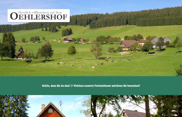 Vorschau von www.oehlershof.de, Oehlershof mit seinen Ferienwohnungen