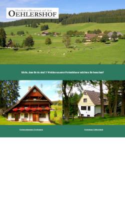 Vorschau der mobilen Webseite www.oehlershof.de, Oehlershof mit seinen Ferienwohnungen