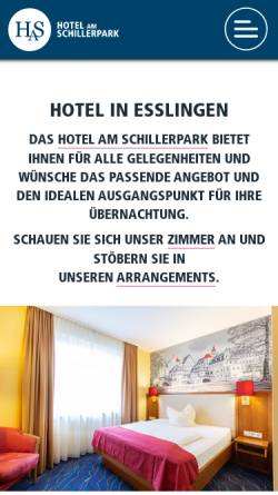 Vorschau der mobilen Webseite www.hotel-am-schillerpark.de, Hotel am Schillerpark