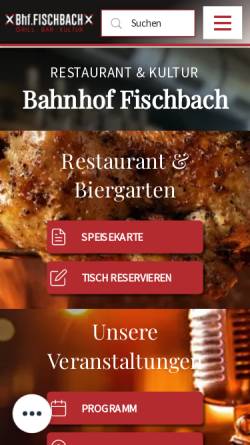 Vorschau der mobilen Webseite www.bahnhof-fischbach.de, Bahnhof Fischbach