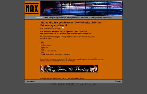 Vorschau von www.bar-max.de, Bar Max