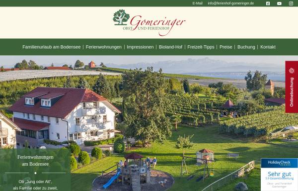 Vorschau von www.ferienhof-gomeringer.de, Gomeringer Obst- und Ferienhof