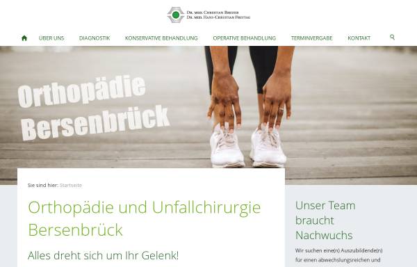 Vorschau von www.orthopaedie-bersenbrueck.de, Dr. med. Volker Haack und Dr. med. Christian Breuer